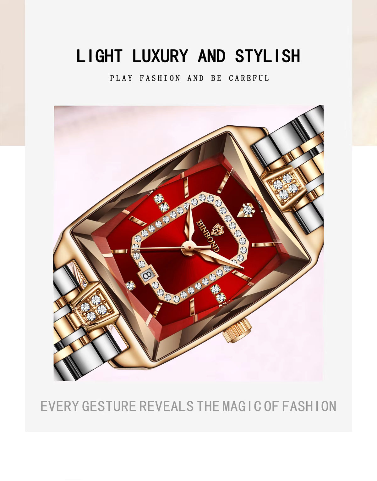 Vyla Carat Square Women's Fashion Watch