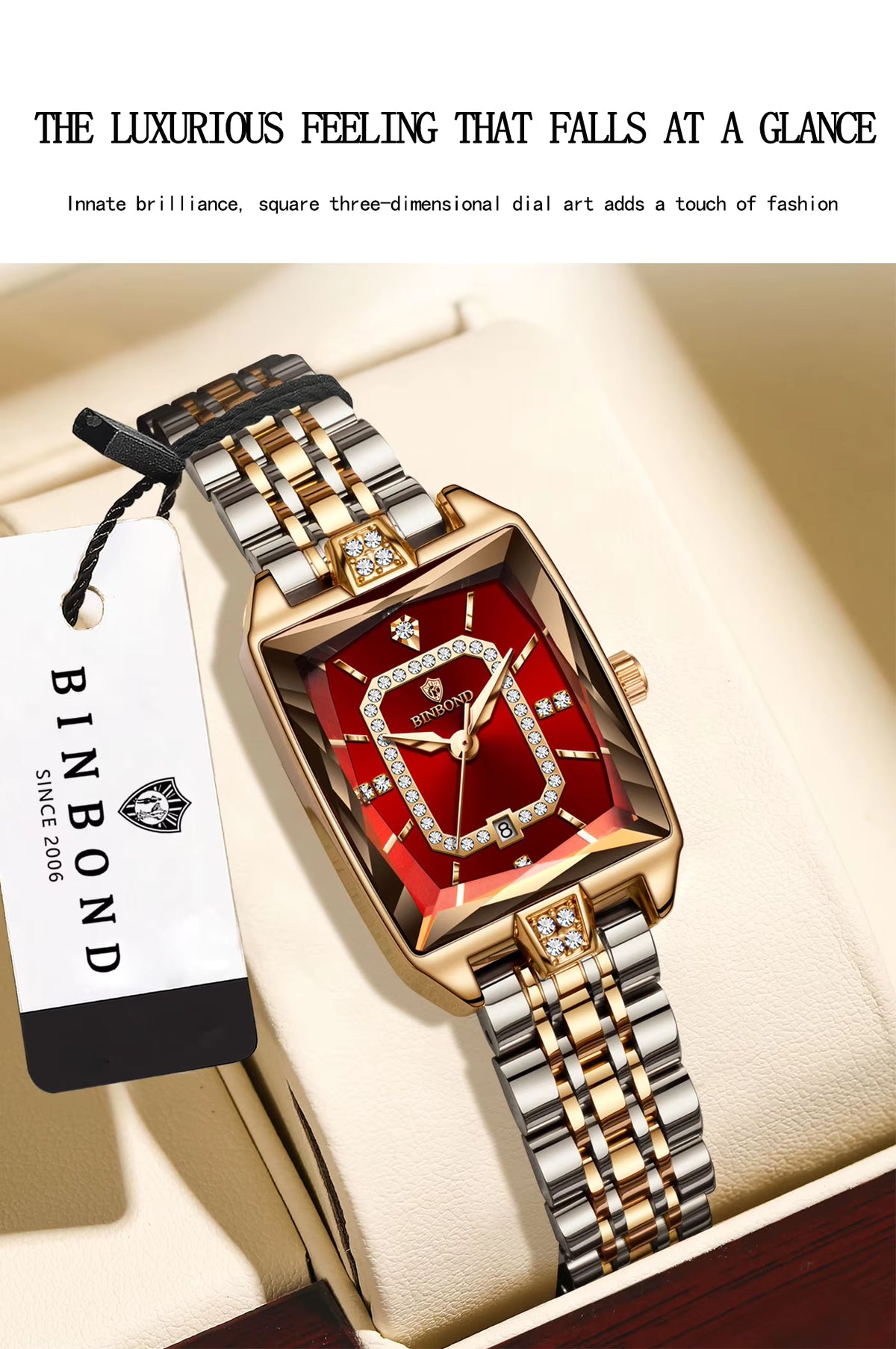Vyla Carat Square Women's Fashion Watch
